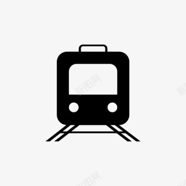 火车公共交通地铁图标图标
