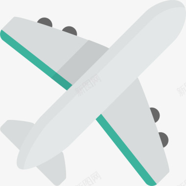飞机基本平面图标图标