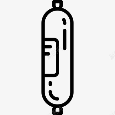 香肠加工香肠烹饪线工艺线性图标图标