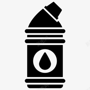 液体洗涤剂衣物护理洗涤剂瓶图标图标