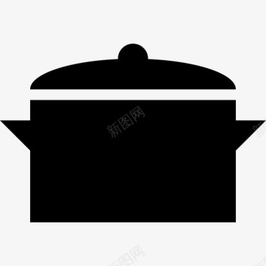 平底锅厨师煎锅图标图标