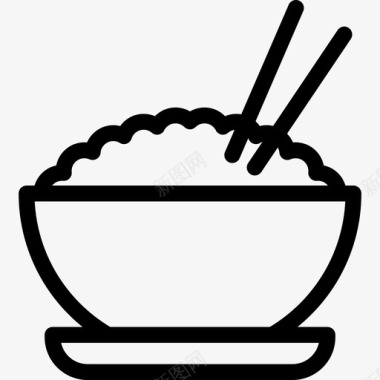 米饭食物5直系图标图标