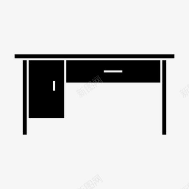 室内倒影办公桌家具家用图标图标