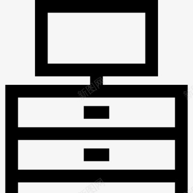 家具邀请函电视家具线性线性图标图标
