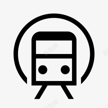 地铁公共交通地下交通图标图标