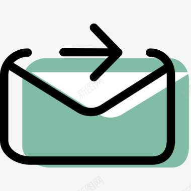电子邮件彩色通讯资产图标图标