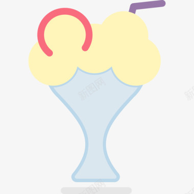 冰糕美食套餐平板图标图标