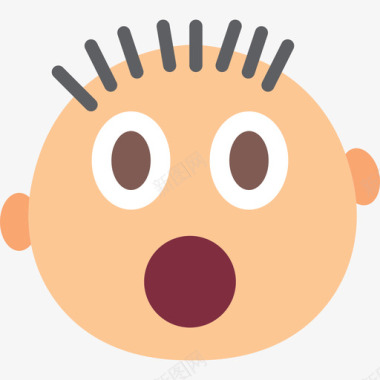 QQ表情图片震惊表情设置平淡图标图标