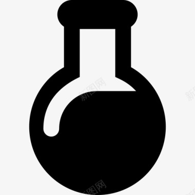 烧瓶教育化学实验室图标图标