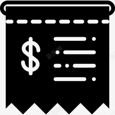 收据收据业务集填充图标图标