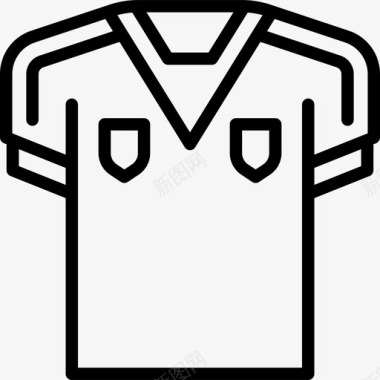 足球衫西班牙传统元素直线型图标图标