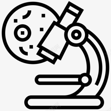 显微镜生物化学生物学图标图标