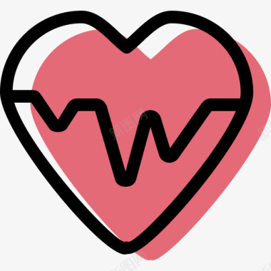 心跳医疗元素设置颜色图标图标