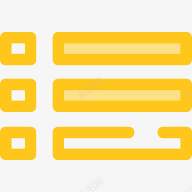手机菜单按钮菜单web按钮2黄色图标图标