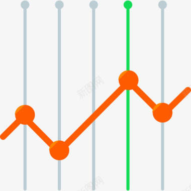 上升折线图折线图财务3持平图标图标
