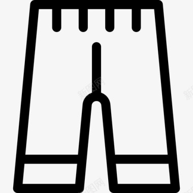 时尚的裤子时尚线性洗衣符号图标图标