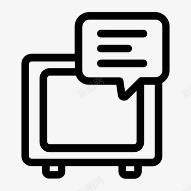 新闻报纸png电视聊天游戏图标图标