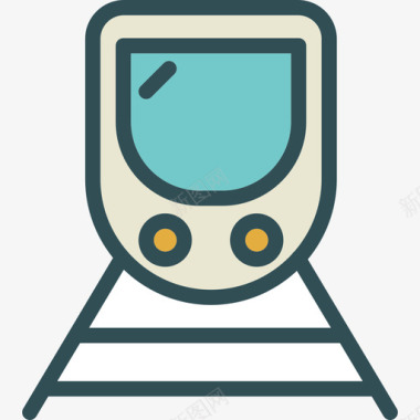 袜子火车火车运输2线颜色图标图标