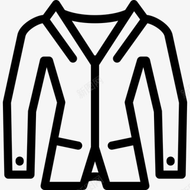 女大衣衣服直系衣服图标图标