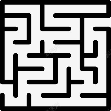 线型迷宫棋盘游戏线直线型图标图标