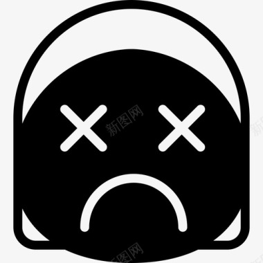 QQ表情图片死亡表情符号设置填充图标图标