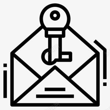 公共标识安全电子邮件登录密钥密码图标图标