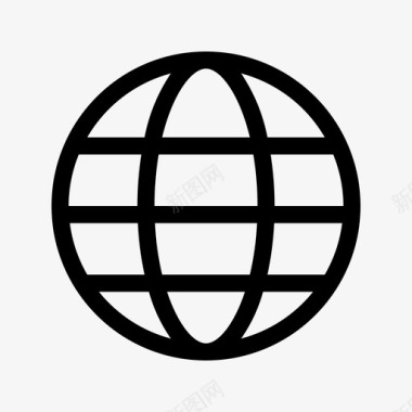 抽象图标集全球国际互联网图标图标