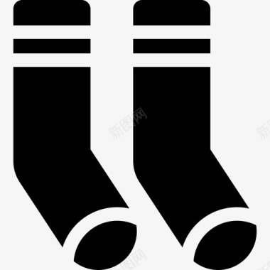 一双袜子时尚衣服图标图标