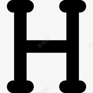 希腊埃塔形状希腊符号图标图标