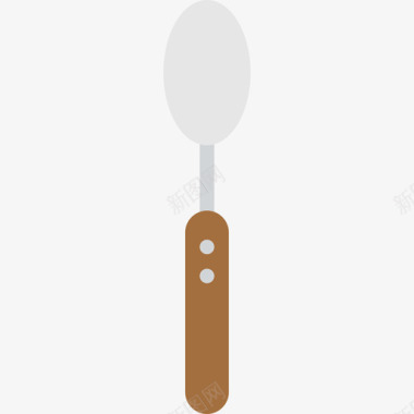 勺子烹饪套装扁平图标图标