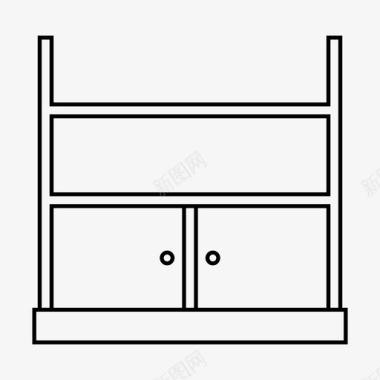 组合家具图书馆家具家居图标图标