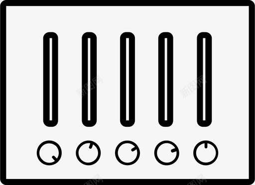 应用程序商店的标志音量调节器应用程序均衡器图标图标