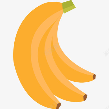 香蕉食物水果包图标图标