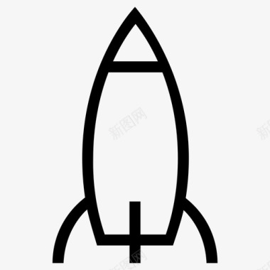火箭发射在线营销3浅圆形图标图标