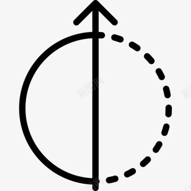 动态观察箭头集线性图标图标