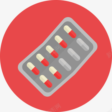 6件套医用医用6圆形扁平图标图标