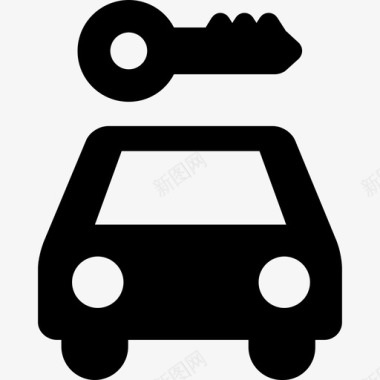 旅游租车交通旅游图标图标