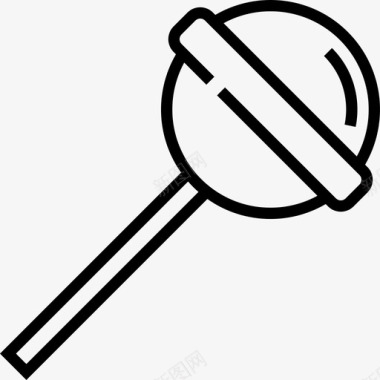 棒棒糖食物7线状图标图标