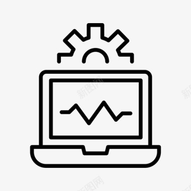 分析矢量图系统监控设置系统分析图标图标