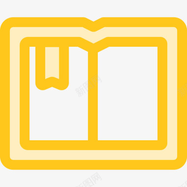 书教育3黄色图标图标