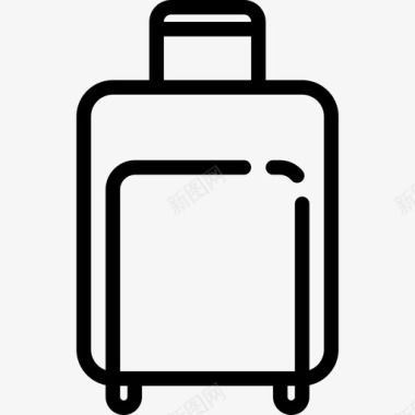 金条元素行李箱线性详细旅行元素线性图标图标
