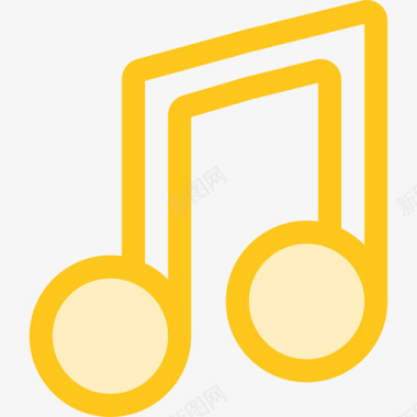 音乐教育3黄色图标图标