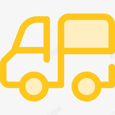 卡车运输10黄色图标图标