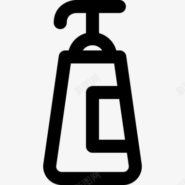 美发沙龙logo洗发水美容线性美发沙龙元素图标图标