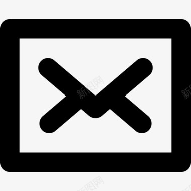 字母接口装运和方便线性图标图标