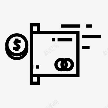 圆角信用卡信用卡借记卡电子商务图标图标