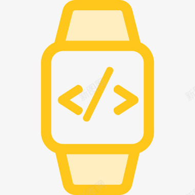 智能手表工具10黄色图标图标