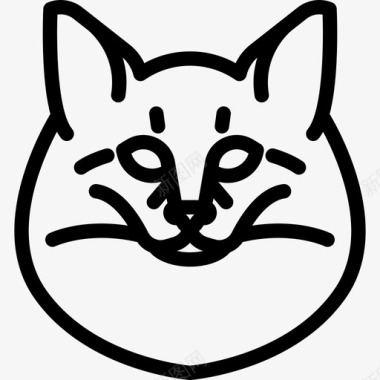 挪威森林猫动物猫科动物图标图标