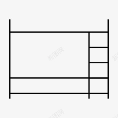 床展架床卧铺沙发图标图标