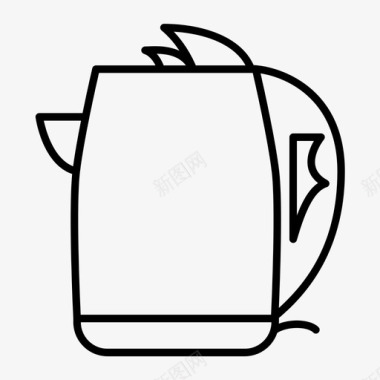 茶壶煮沸开水图标图标